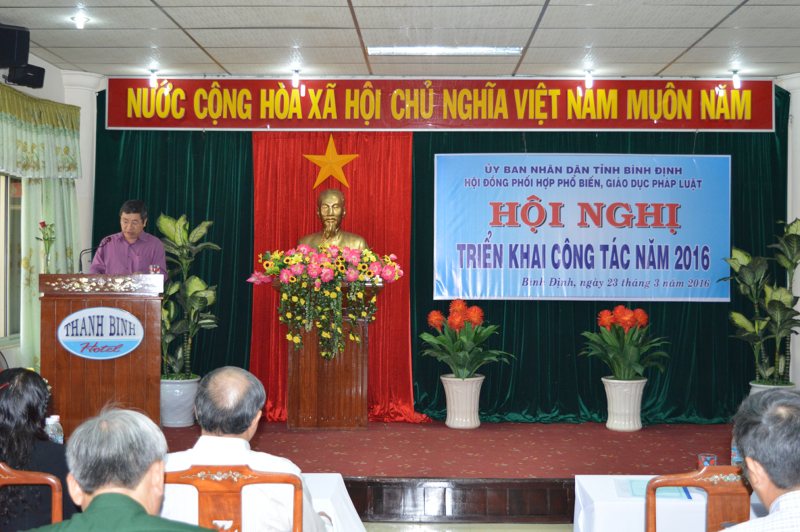 Hội đồng Phối hợp phổ biến, giáo dục pháp luật tỉnh triển khai công tác năm 2016