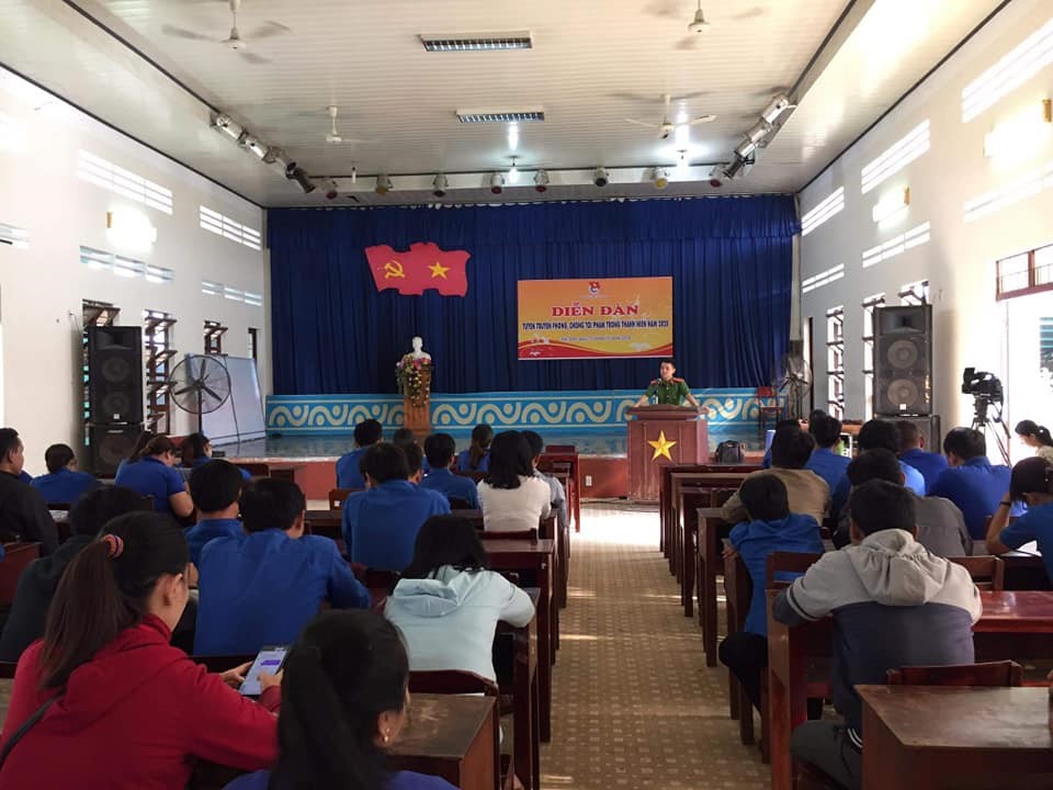 Huyện Đoàn Tây Sơn Tổ chức Diễn đàn tuyên truyền phòng, chống  tội phạm trong thanh thiếu niên