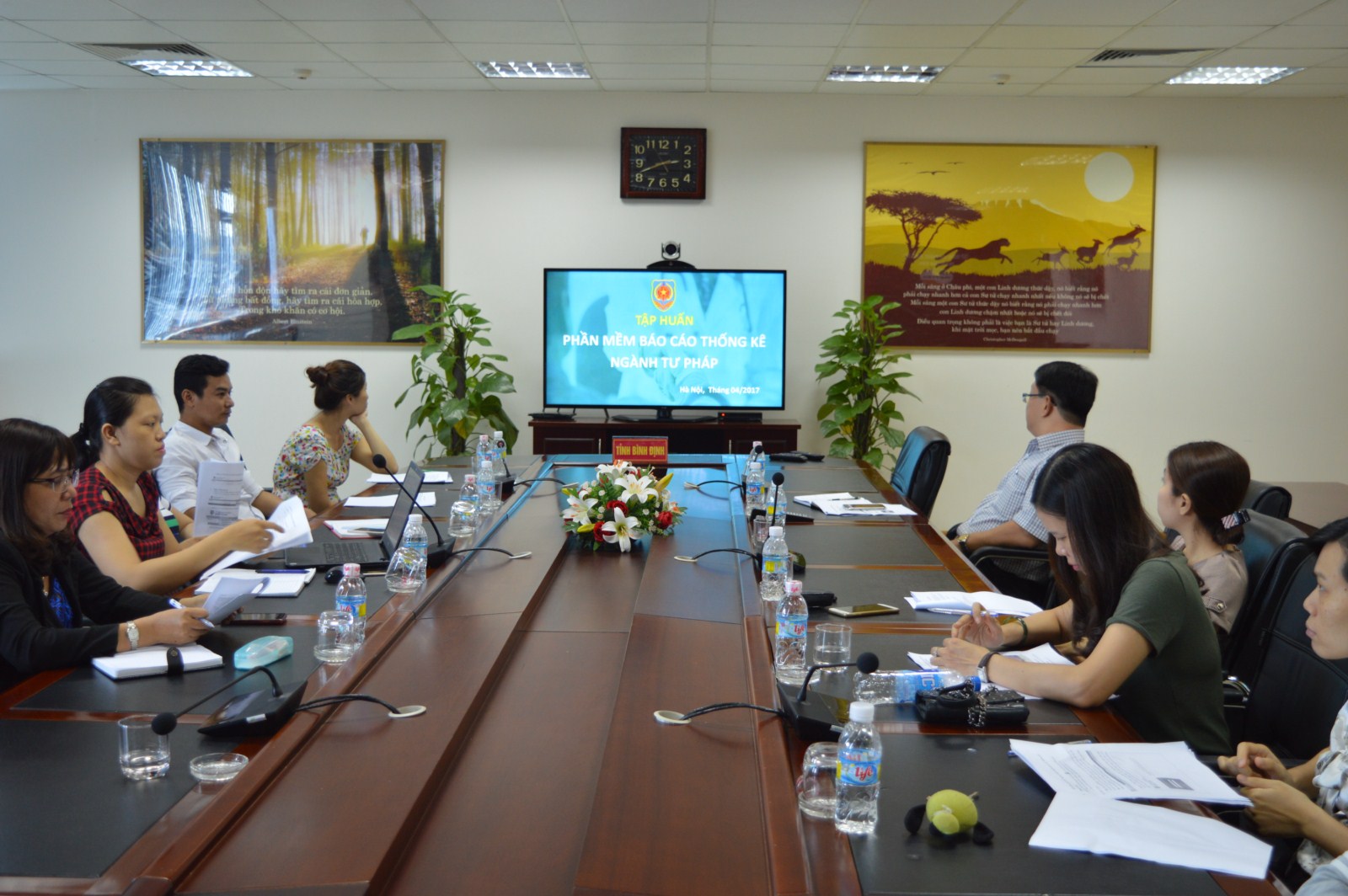 Hội nghị trực tuyến tập huấn Phần mềm báo cáo thống kê Ngành Tư pháp theo Thông tư 04/2016/TT-BTP