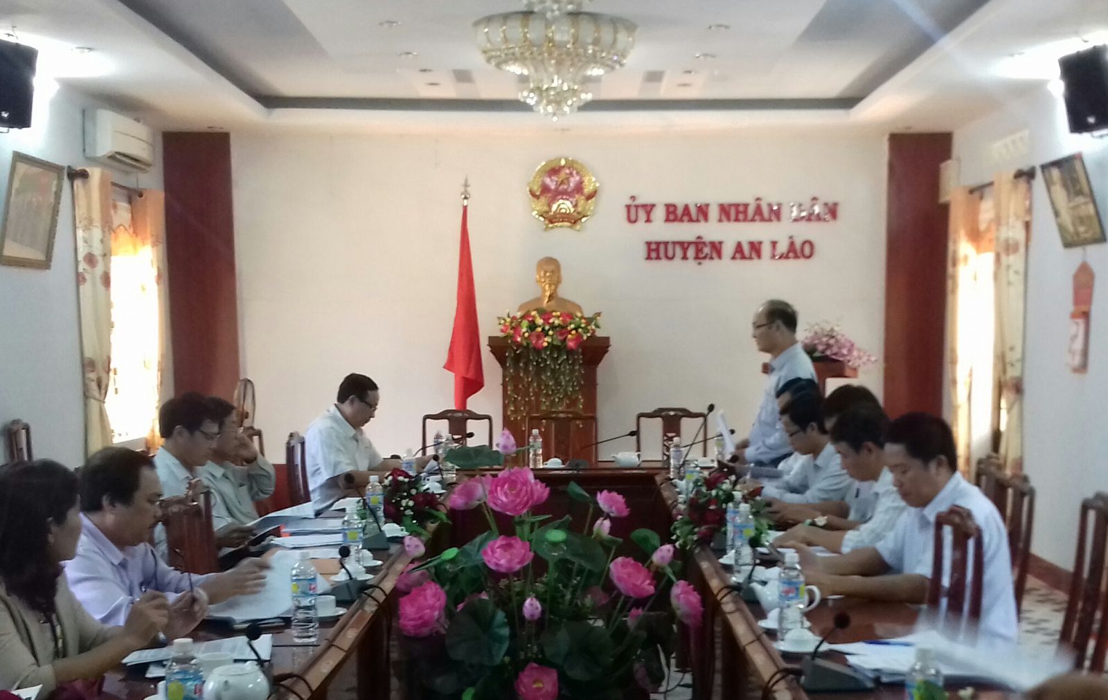 Quang cảnh kiểm tra tại huyện An Lão
