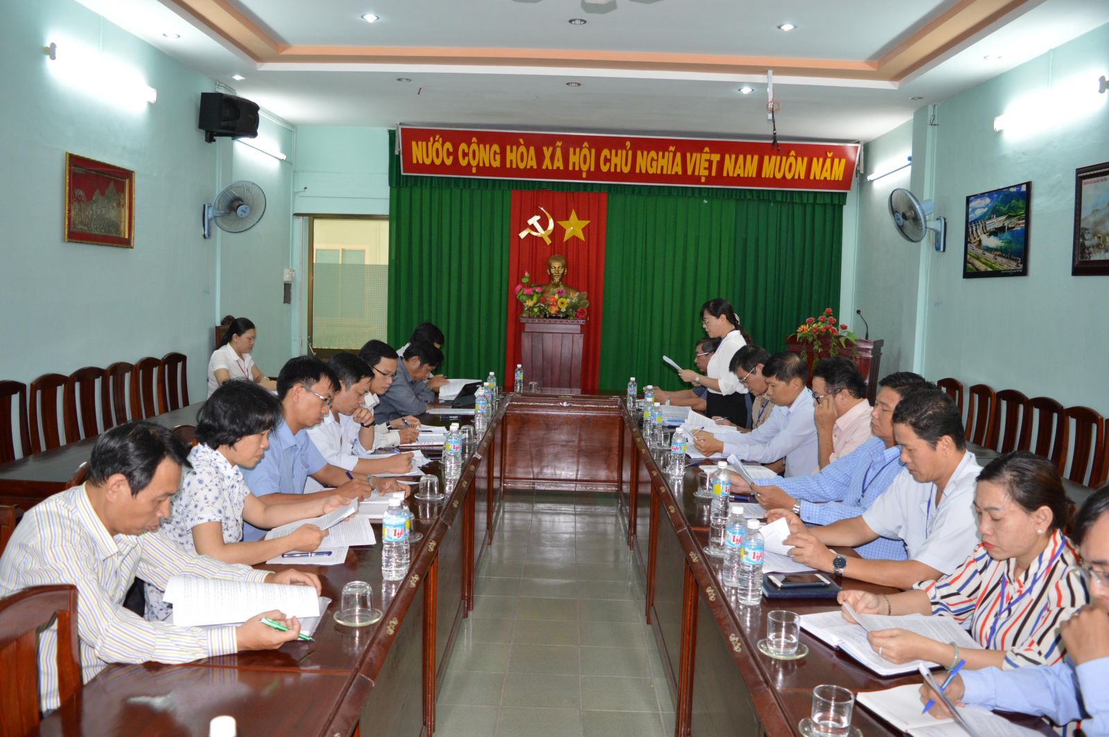 Đoàn kiểm tra cải cách hành chính của Tỉnh ủy làm việc tại Sở Tư pháp