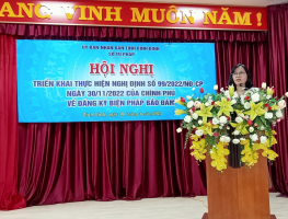 Hội nghị triển khai thực hiện Nghị định số 99/2022/NĐ-CP ngày 30/11/2022 của Chính phủ về đăng ký biện pháp bảo đảm