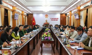 Quang cảnh Hội nghị tại điểm cầu Bình Định