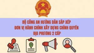 Bộ Công an hướng dẫn một số nội dung liên quan đến sắp xếp đơn vị hành chính các cấp và xây dựng mô hình chính quyền địa phương 2 cấp