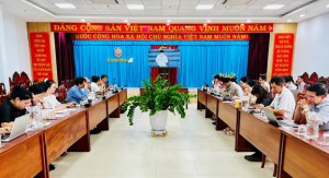 Quang cảnh hội nghị tại điểm cầu Sở Tư pháp tỉnh Gia Lai