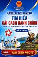Banner tuyên truyền Cuộc thi trên Cổng thông tin điện tử tỉnh Gia Lai