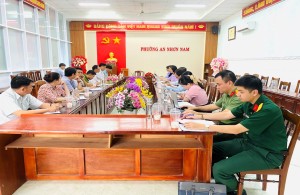 Kiểm tra công tác thi hành pháp luật về xử lý vi phạm hành chính  tại UBND phường An Nhơn Nam