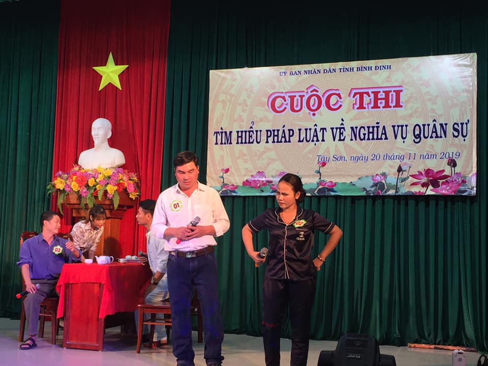 Huyện Tây Sơn dẫn đầu cụm thi số 3 vòng sơ khảo Cuộc thi Tìm hiểu pháp luật về nghĩa vụ quân sự