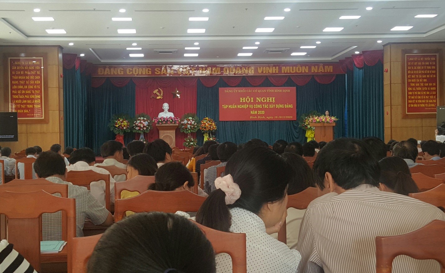 Đảng ủy viên Đảng bộ Sở tham dự Hội nghị tập huấn nghiệp vụ công tác xây dựng Đảng năm 2020