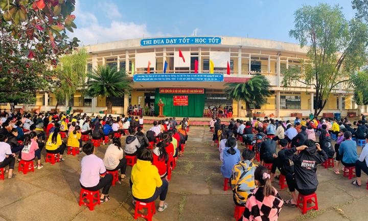 Công an xã Tây An, huyện Tây Sơn: Tuyên truyền pháp luật cho học sinh