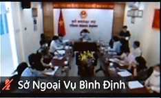 Điểm cầu Bình Định được tổ chức tại Sở Ngoạivụ