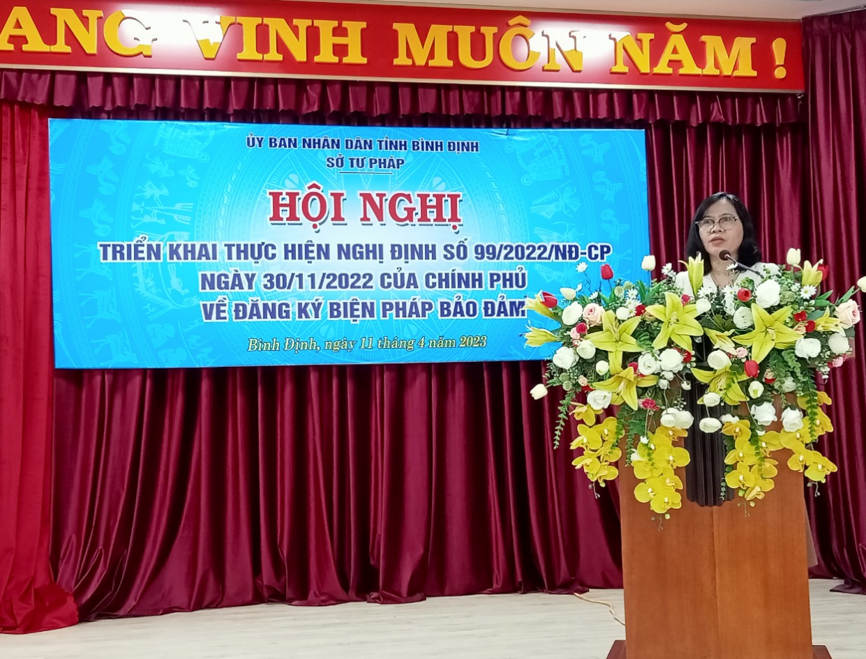 Hội nghị triển khai thực hiện Nghị định số 99/2022/NĐ-CP ngày 30/11/2022 của Chính phủ về đăng ký biện pháp bảo đảm