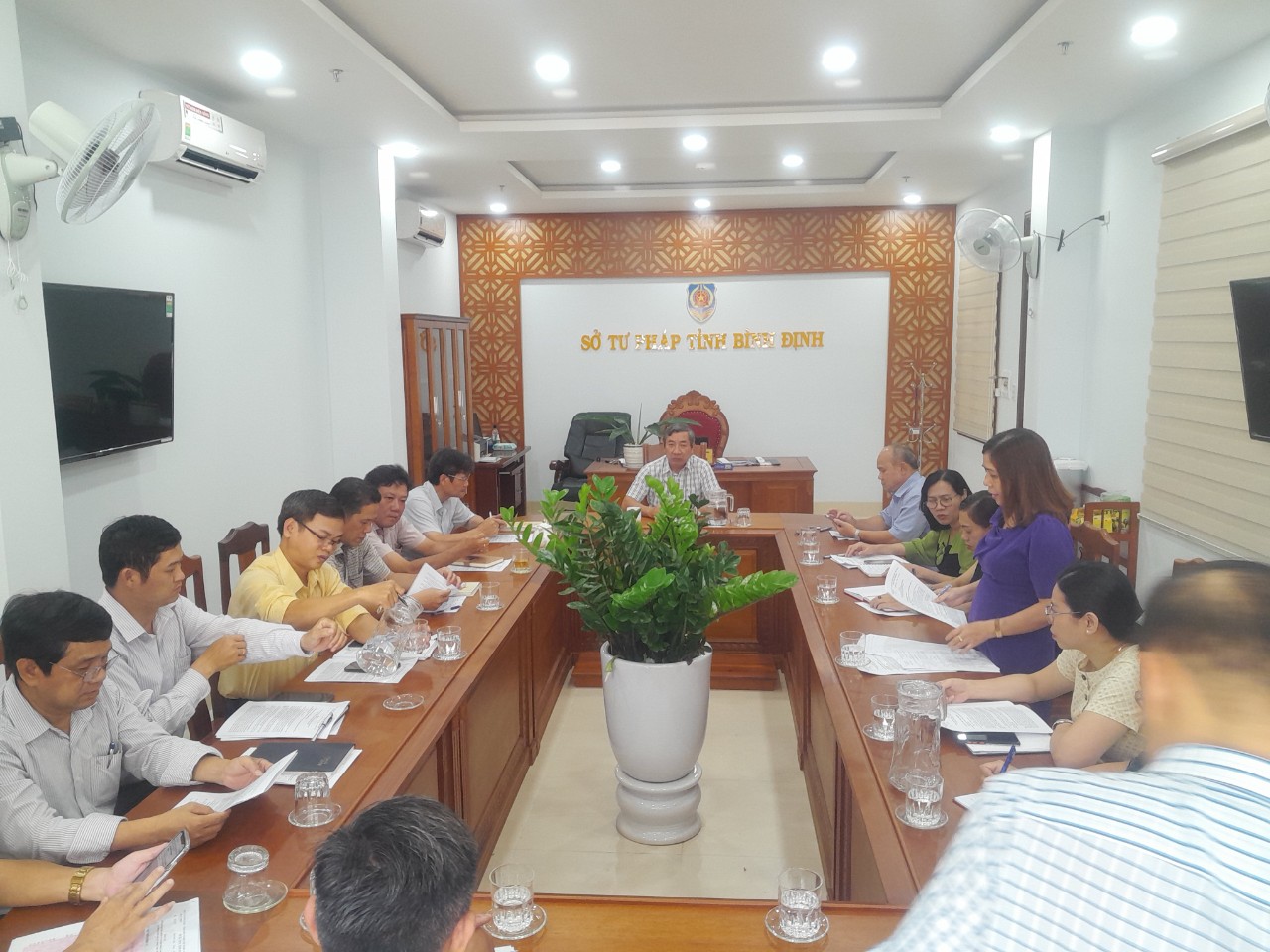 Sở Tư pháp Bình Định: Trực báo công tác Tư pháp tháng 4 và triển khai chương trình công tác tháng 5 năm 2023