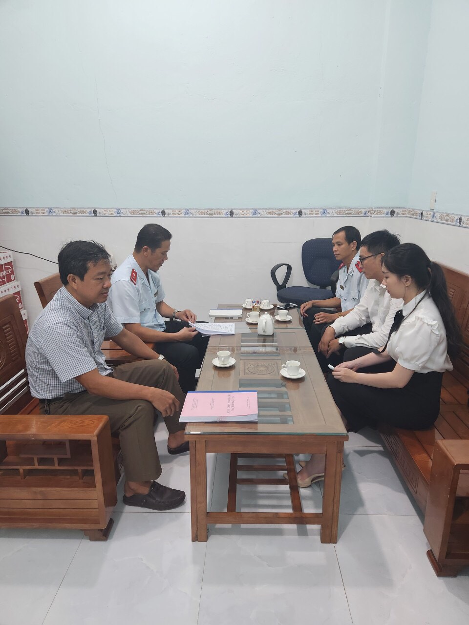 Công bố quyết định thanh tra chuyên ngành tại Văn phòng công chứng Hoài Nhơn