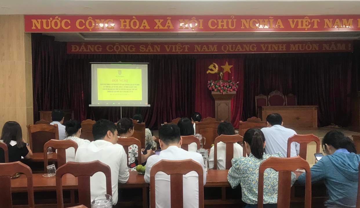 Điểm cầu tại Sở Tư pháp