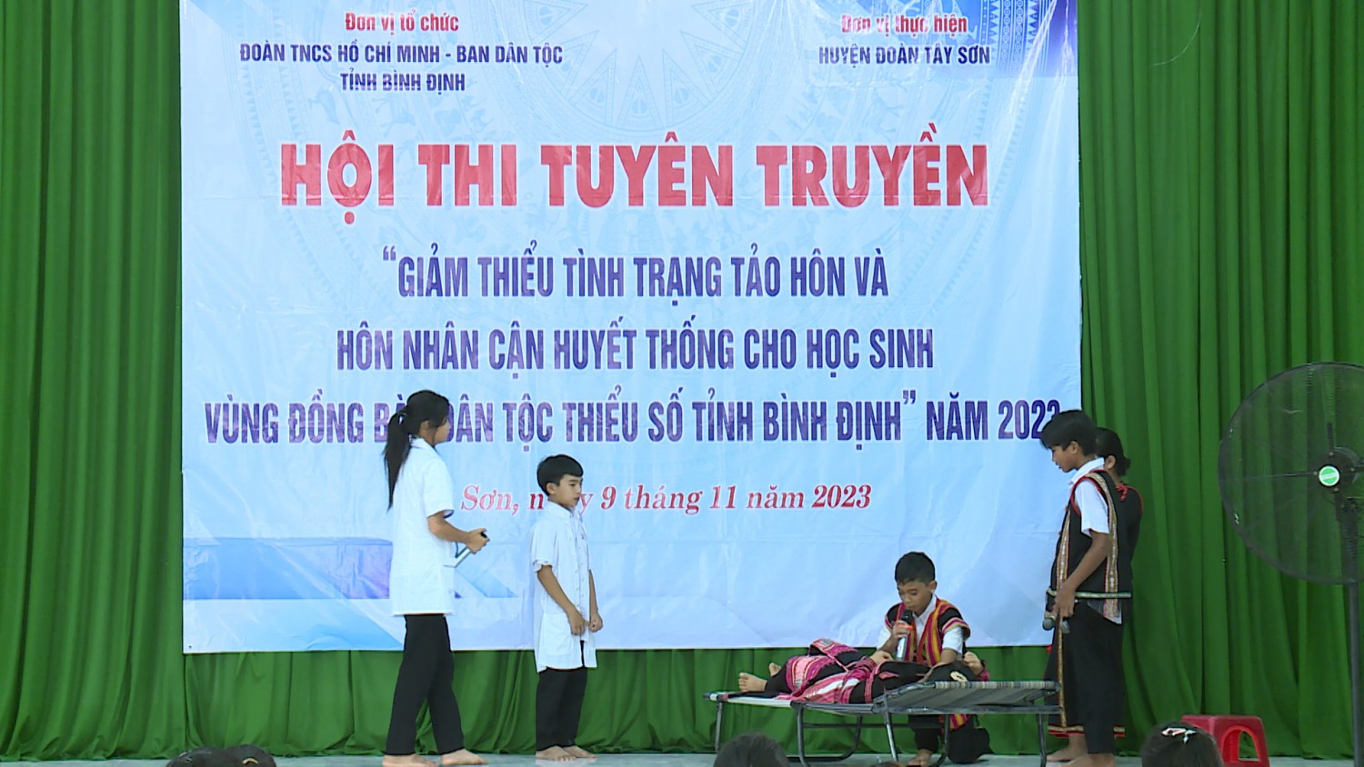 Phần thi tiểu phẩm “giảm thiểu tình trạng tảo hôn và hôn nhân cận huyết thống