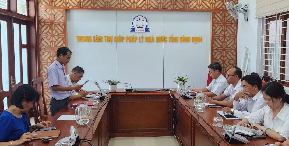 Công bố Kết luận thanh tra hành chính tại Trung tâm trợ giúp pháp lý nhà nước tỉnh Bình Định