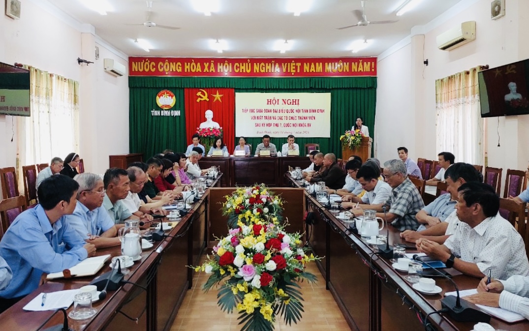 Hội nghị tiếp xúc cử tri giữa Đoàn đại biểu Quốc hội tỉnh với Mặt trận và các tổ chức thành viên sau kỳ họp thứ 7, Quốc hội khóa XV