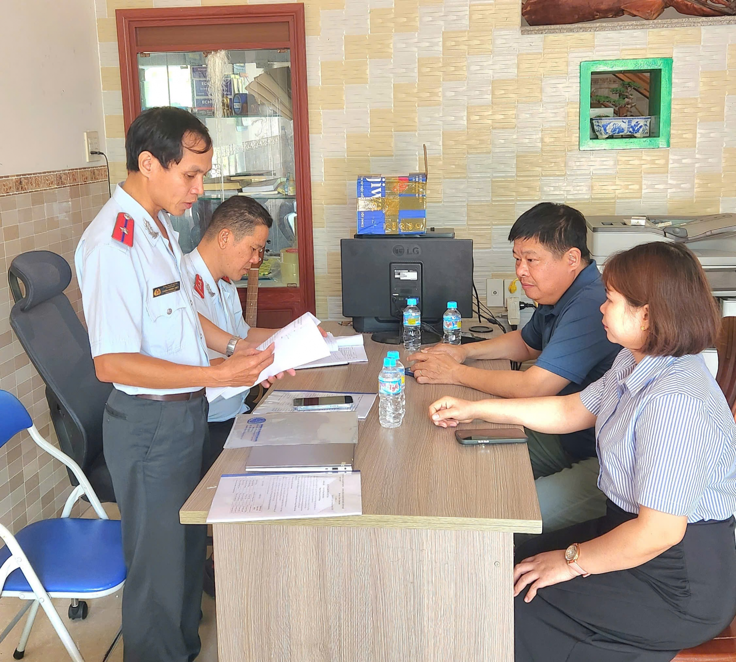 Công bố quyết định thanh tra chuyên ngành tại  Công ty đấu giá hợp danh Bình Phú