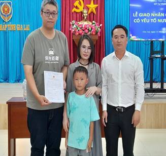 LỄ GIAO NHẬN CON NUÔI CÓ YẾU TỐ NƯỚC NGOÀI