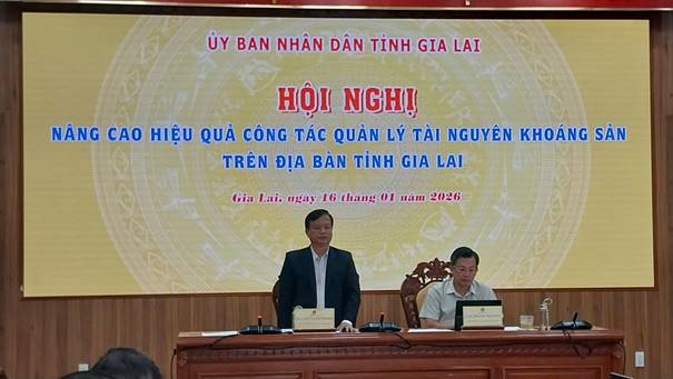 Hội nghị nâng cao hiệu quả công tác quản lý tài nguyên khoáng sản trên địa bàn tỉnh Gia Lai