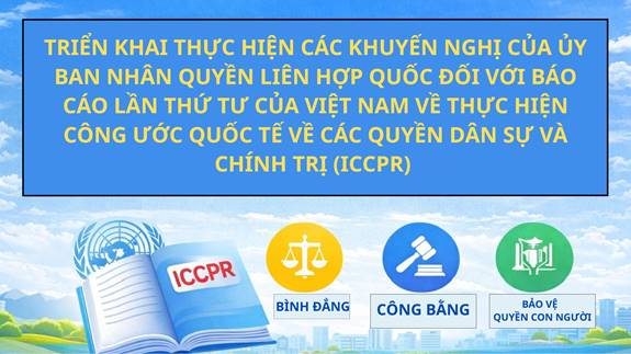 Triển khai thực hiện các khuyến nghị của Ủy ban Nhân quyền Liên hợp quốc về Công ước ICCPR