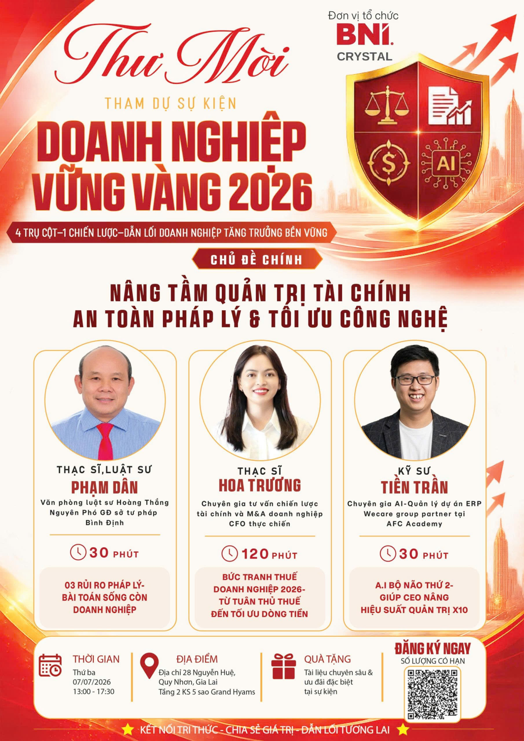 HỖ TRỢ PHÁP LÝ CHO DOANH NGHIỆP NHỎ VÀ VỪA: BNI - CRYSTAL ĐÃ LÀM GÌ?