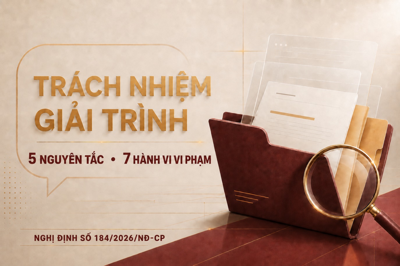Bổ sung 5 nguyên tắc, 7 hành vi vi phạm về trách nhiệm giải trình