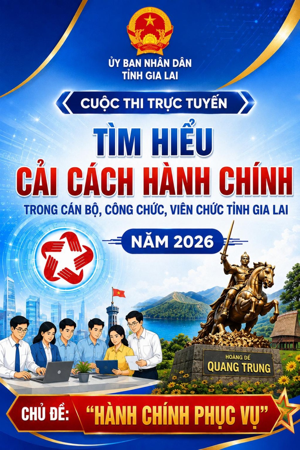Banner tuyên truyền Cuộc thi trên Cổng thông tin điện tử tỉnh Gia Lai