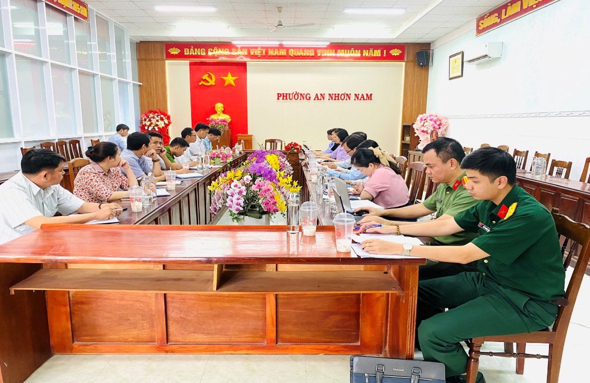Kiểm tra công tác thi hành pháp luật về xử lý vi phạm hành chính  tại UBND phường An Nhơn Nam