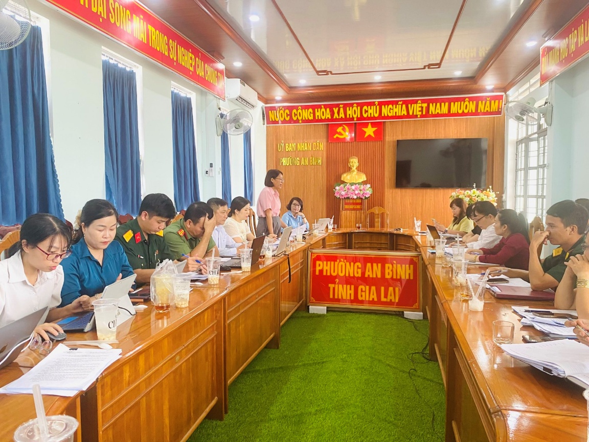 Kiểm tra công tác thi hành pháp luật về xử lý vi phạm hành chính  tại UBND phường An Bình
