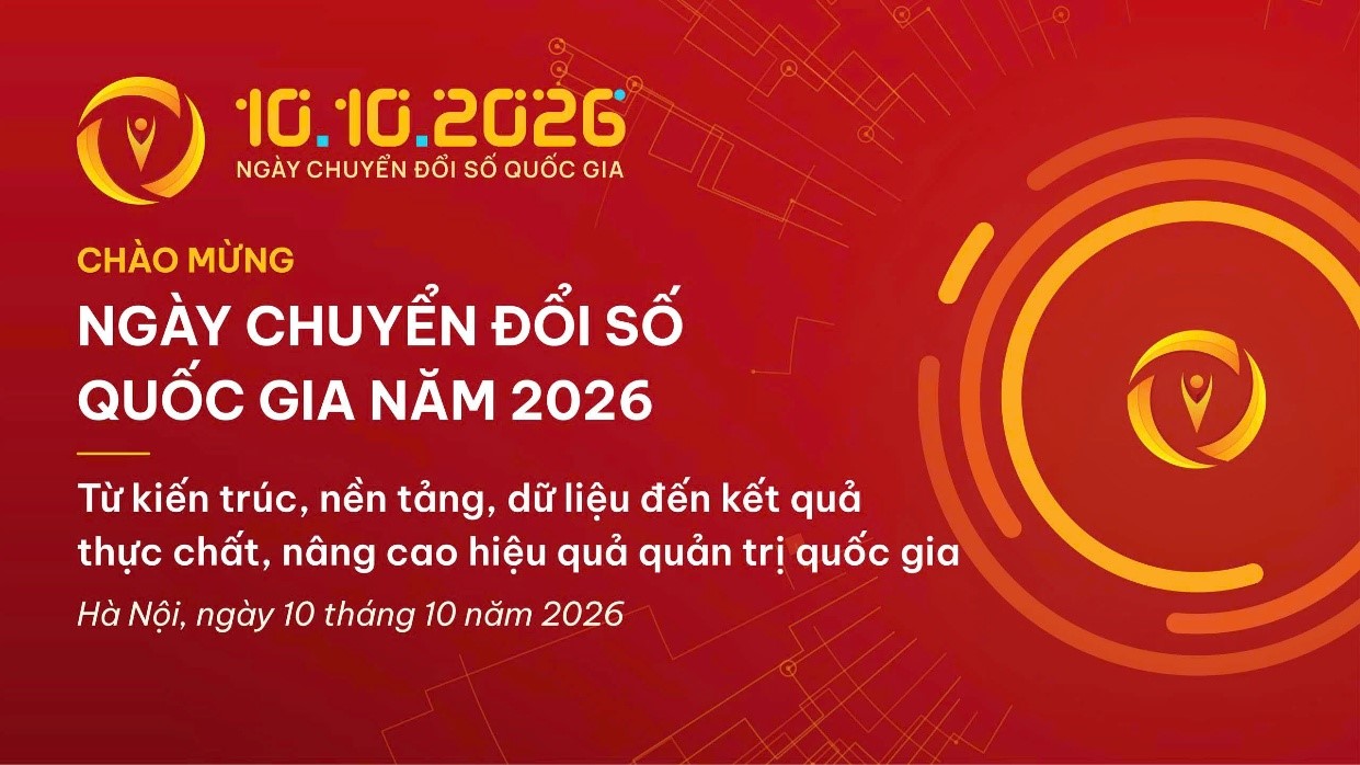 (Hình ảnh trong bộ nhận diện Ngày Chuyển đổi số quốc gia năm 2026)
