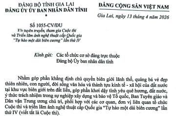 V/v tuyên truyền, tham gia Cuộc thi và Triển lãm ảnh nghệ thuật cấp Quốc gia “Tự hào một dải biên cương” lần thứ IV