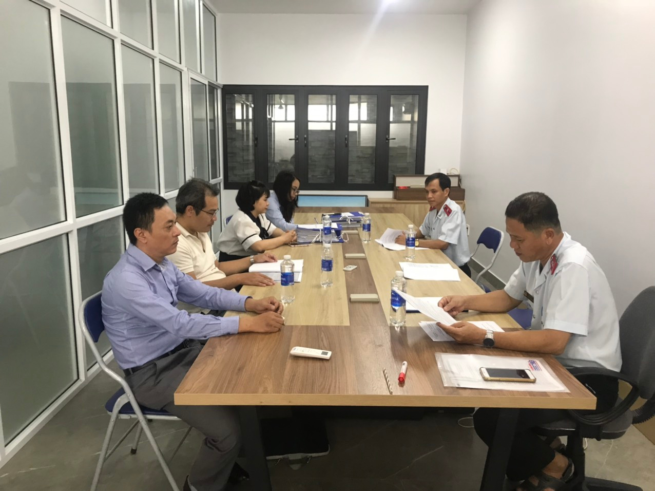 Đoàn Thanh tra Sở Tư pháp tổ chức công bố Quyết định thanh tra chuyên ngành tại Chi nhánh Công ty đấu giá hợp danh Toàn Thắng tại Bình Định