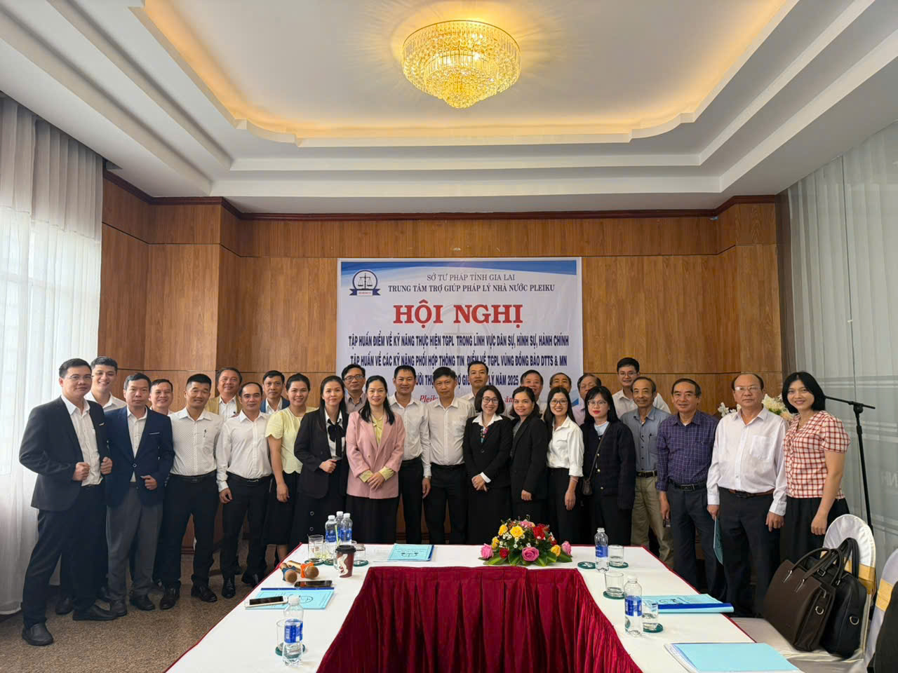 Trung tâm Trợ giúp pháp lý nhà nước Pleiku tổ chức tập huấn nâng cao kỹ năng cho người thực hiện trợ giúp pháp lý
